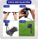 Luces Navideñas con Panel Solar, Para Interiores y Exteriores!